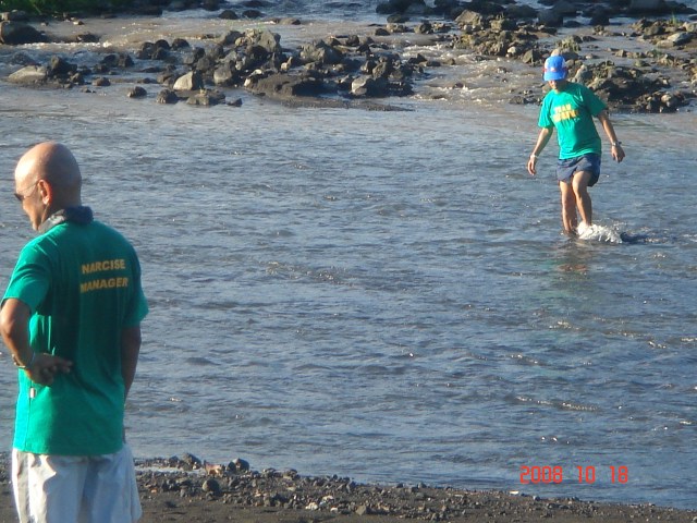 Testing the Waters of Yawa River Which We Have to Cross Twice