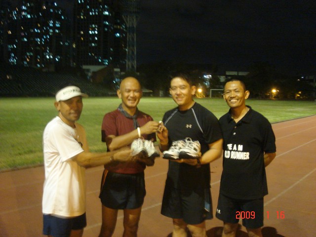 Charlie Donating Shoes at the ULTRA Oval Track