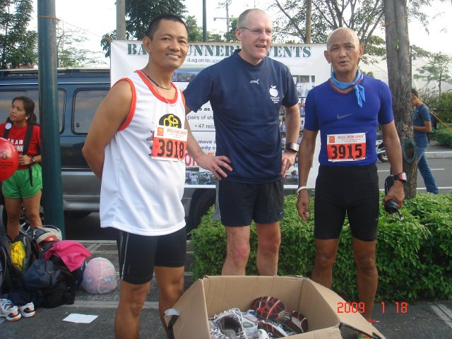 A Balkbayan Box With Running Shoes From Nottingham & Nottinhamshire, UK