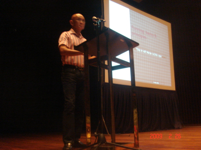 BR Delivering His Lecture