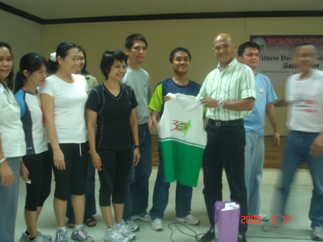 One of the Finisher's T-Shirt Donated by the Members of the NAMRIA Running Club