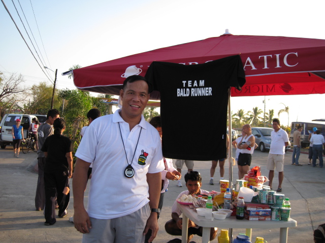 Maj Ed Tubiera, the Acting Race Director while I was running. He just arrived from UN Peacekeeping duties from Liberia