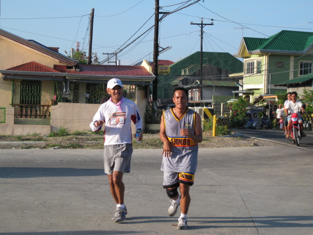 Still Smiling at Km # 50 With Capt Quilo