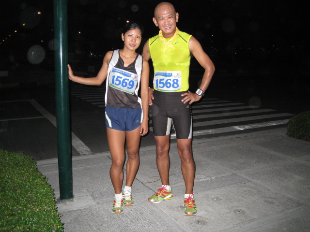 Marecil Maquilan of my Elite Team After Our Warm-Up Run