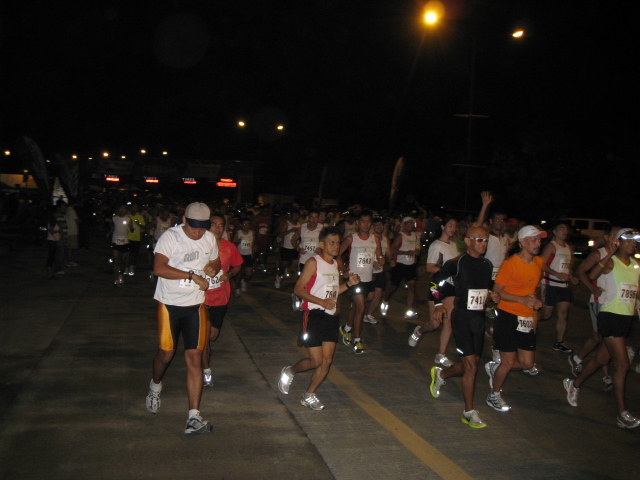 The Race Started At 5:00 AM For The 21K Runners