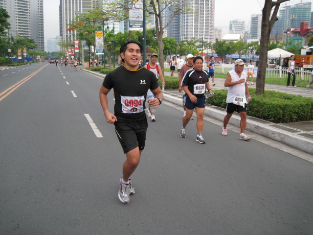 My Nephew Lemuel Finishing the 10K Run