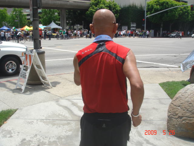 My Back & My TNF Muscle Shirt (Dean K & I Were Using The Same Shirt!)