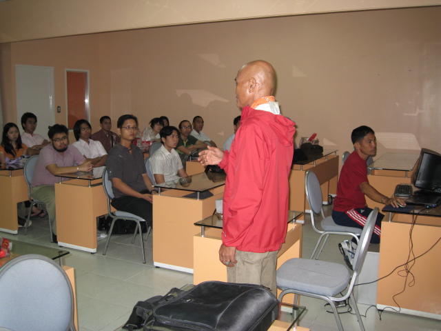 Another View of the Lecture (Note: I was recovering from a Flu During the Lecture)