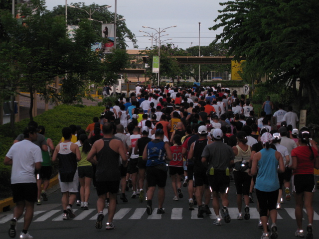 The 1st 100 meters of the 10K Run