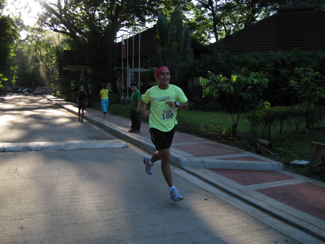 IMG_1315 Melvin Pangan, Winner of the 2-Km Run. He is a "Weekend Warrior" In Road Races