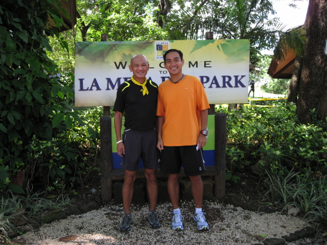 IMG_1382 With Melvin Pangan, the Winner of the 2-Km Run