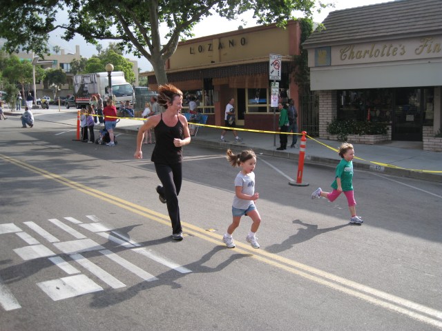 The Kids Approaching the Finish Line