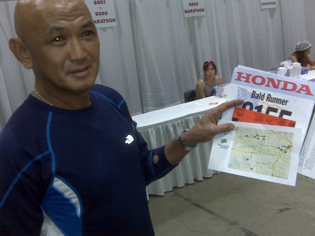 Customized Race Bib For Bald Runner