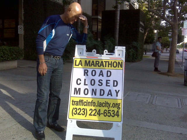 Runners Are "Kings of the Roads" During Race Day