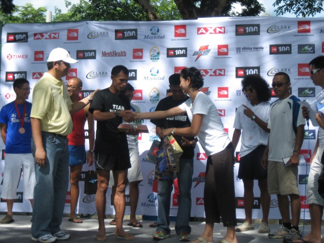 Cris Sabal & Rey De Los Reyes Receiving Their Awards & Prizes (On the right is Coach Rio as the RO/RD & Jundel of TNF)