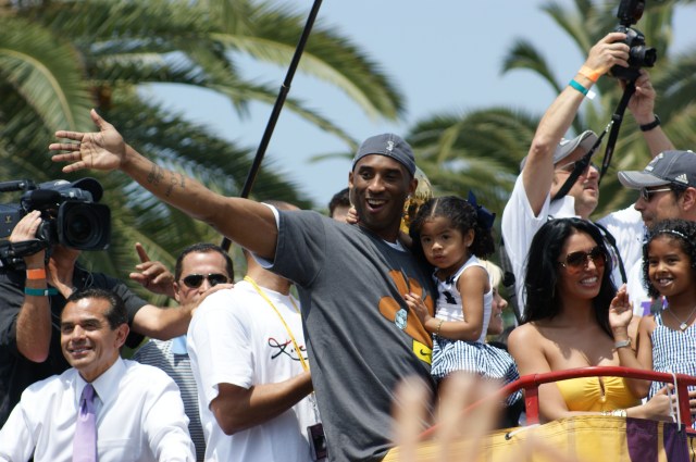 Kobe Bryant @ 2009 LA Lakers Victory Parade (Photo Courtesy of Ben Gaetos)