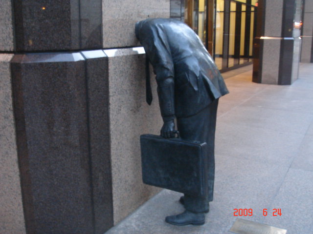 "Corporate Head" @ Fig+7th Building in LA