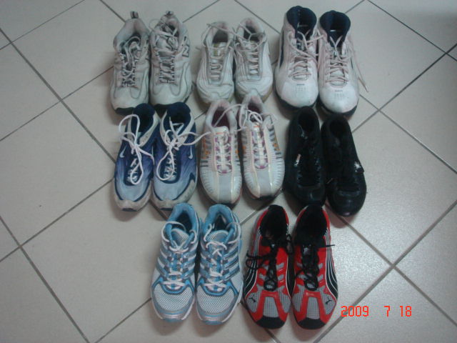 Display of Donated Shoes