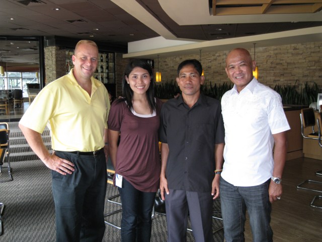Jim Lafferty, Nina Gallego, Coach Titus Salazar, & BR