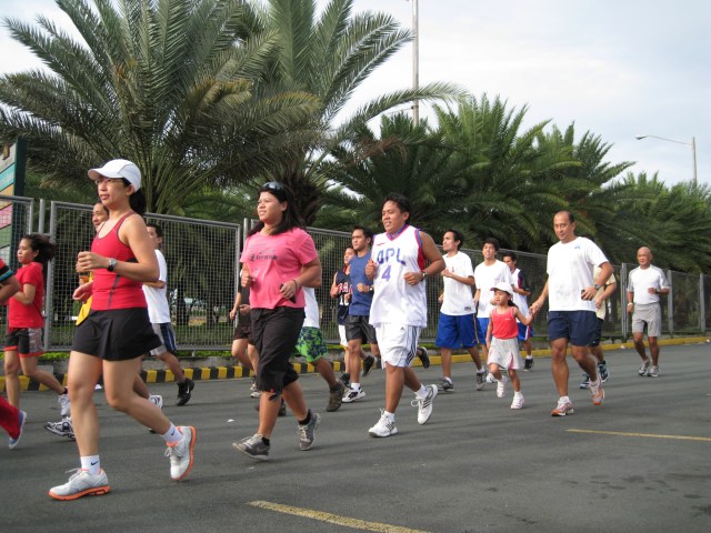Warm-Up Run with KC, daughter of Mark Parco