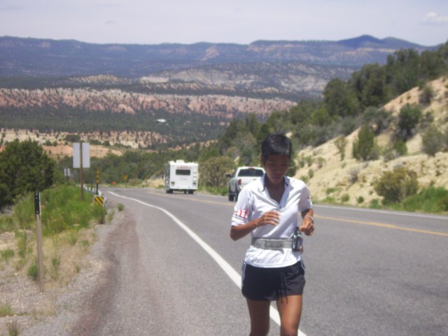 Running Along The Mountains of Kanab, Utah