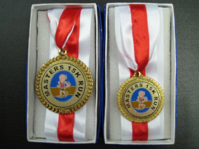 Top 3 Overall Medal (Bigger) & Top 3 In Every Age Category Medal (Smaller)