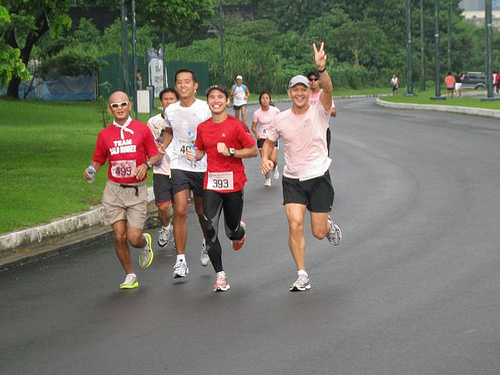 BR, Lester, Mari, Jonel Before the Halfway Mark (Photo Courtesy of The Bull Runner)