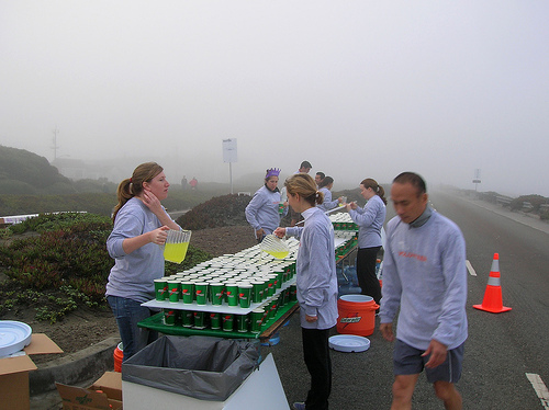 A Well-Stocked Water Station (Courtesy of Rick Gaston)