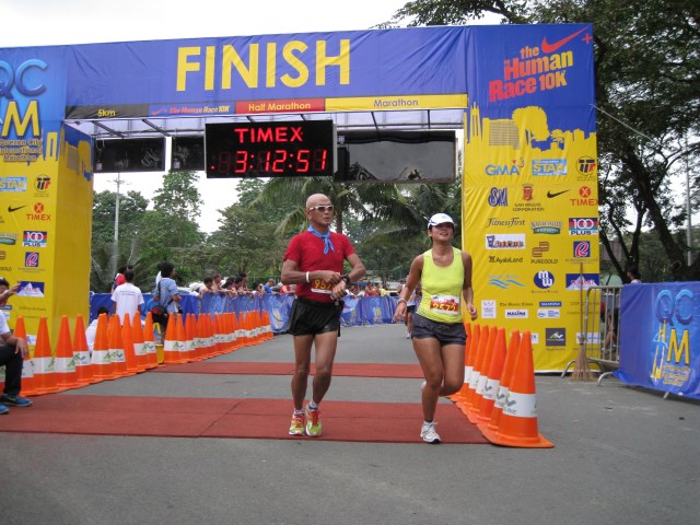 Passing The Finish Line After 2:42+ Hours