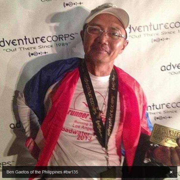 Ben Gaetos Showing His BW Medal & Buckle