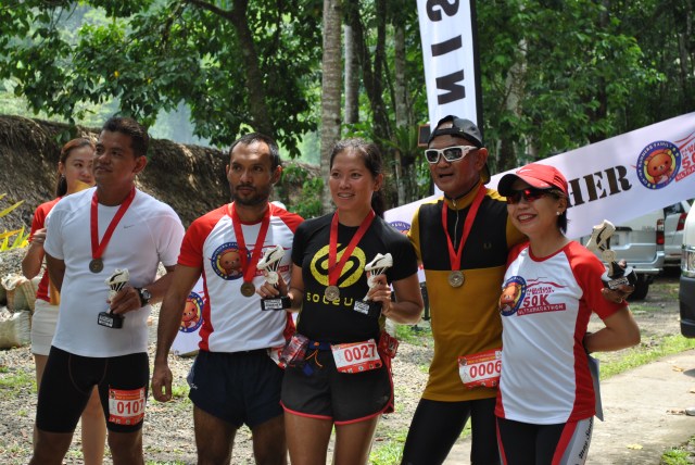 At The Finish Line With The Podium Finishers