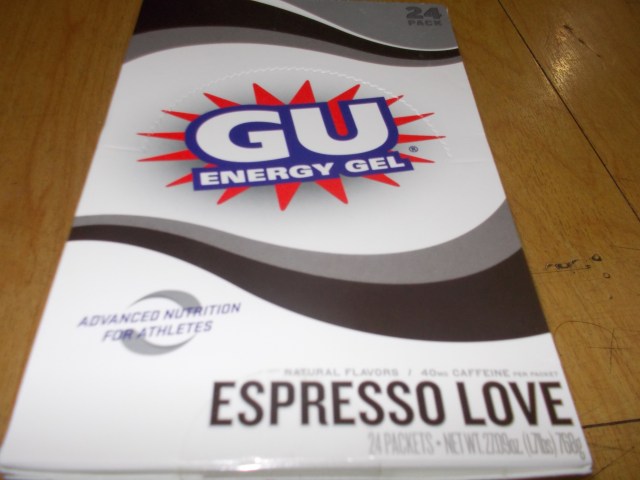 One Box Of GU Gel (The Thing You Could See On Top Of The Box)
