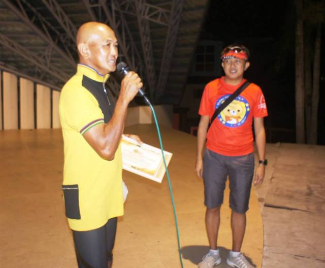 Delivering A Short Remarks After Giving Me A Certificate Of Appreciation (With OK OK Head, Joseph Pineda)