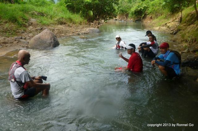My Position With The Group In The River