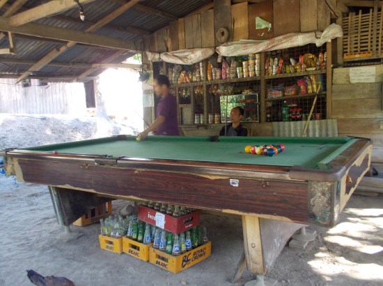 Billiard Table In A Store