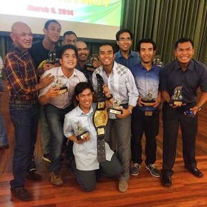 BR & 9 PAU Grand Slam Awardees. Raffy Gabotero was not in the picture. (Photo Courtesy of Bong Alindada)