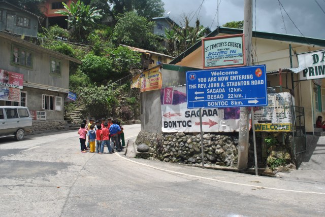 Road Intersection To Sagada