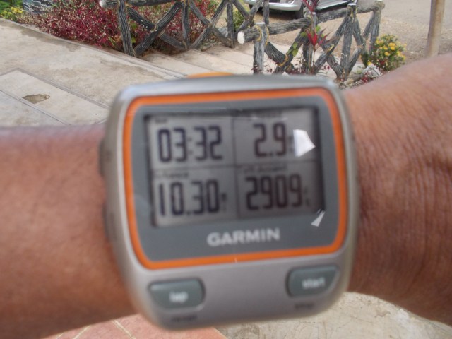 Total Mileage, Time, & Vertical Gain Of My 3X Hill Repeats @ Taklang Damulag