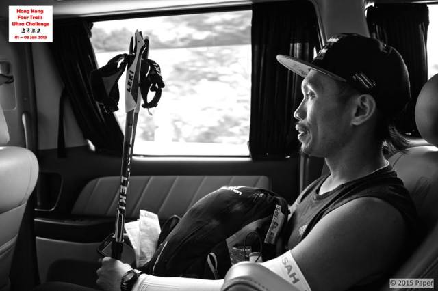 Jag Aboard A Van As Transition From One Leg To Another