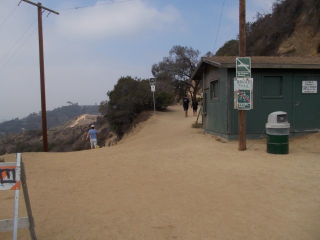 Uphill Trail Beside The Hut